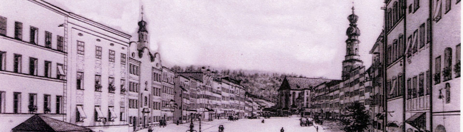 Stadtplatz Burghausen vor 1900