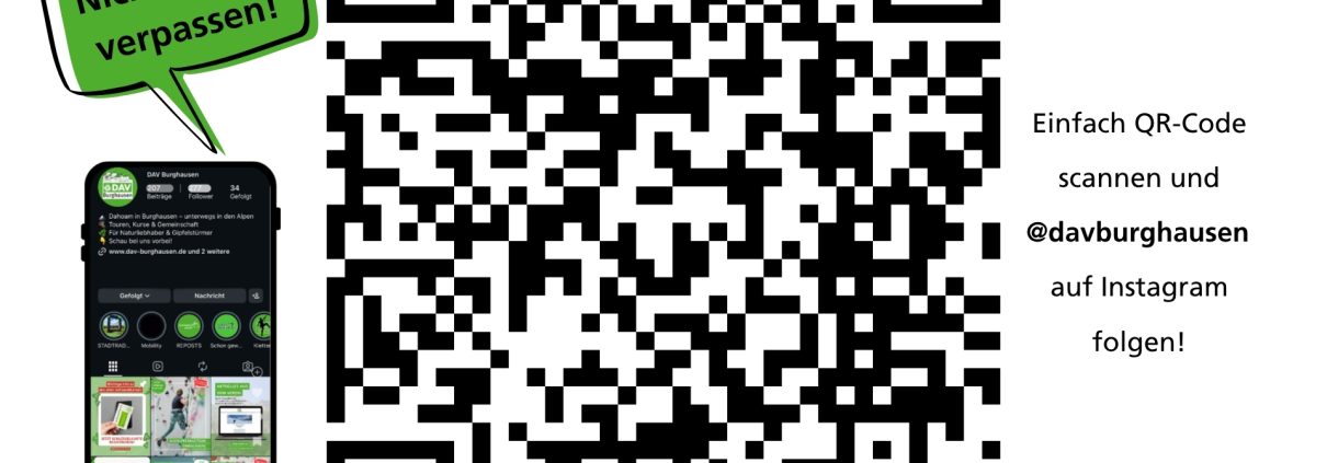 DAV Burghausen QR-Code Instagram
