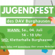 Jugendfest des DAV Burghausen am 04.07.2026 in der Kletterhalle Burghausen