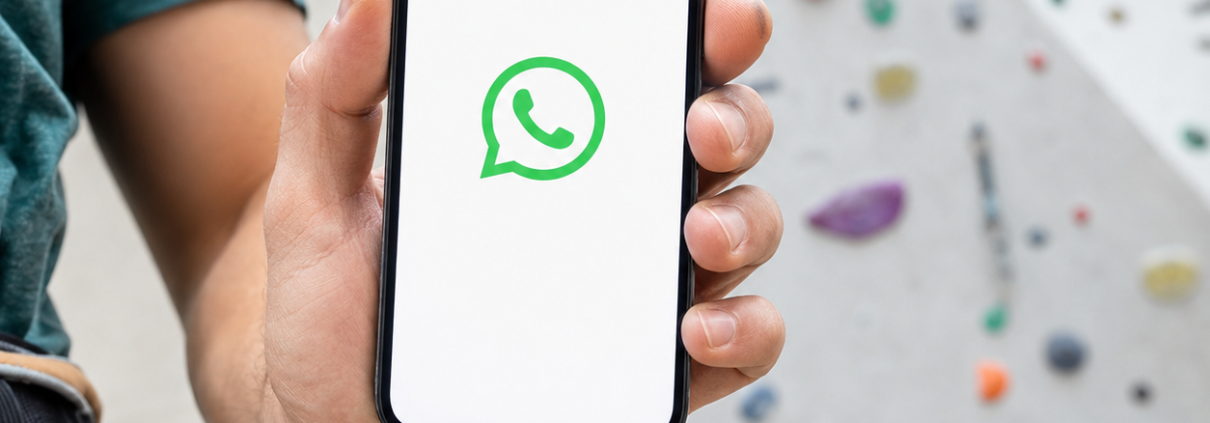 WhatsApp-Kanal der Kletterhalle Burghausen